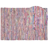 TEPPICH geflochten Bartin 230/160 cm - Multicolor, Kunststoff (160/230cm) - Beliani
