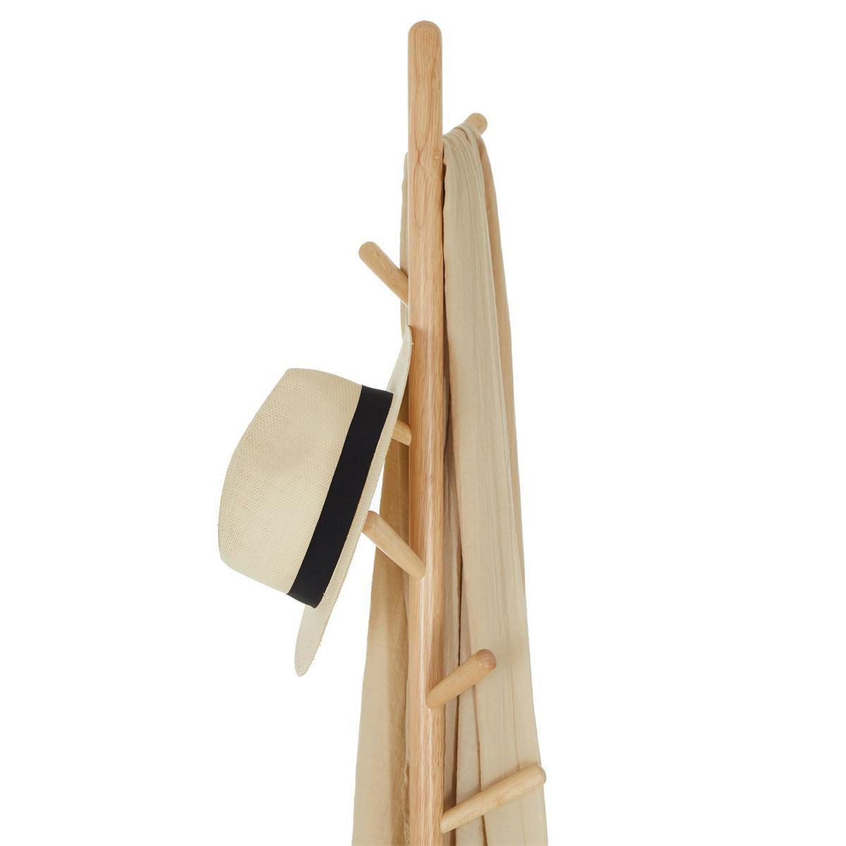 KLEIDERSTÄNDER ENRICO grau/natur - Naturfarben/Grau, Holz (28/171/28cm) - IDIMEX