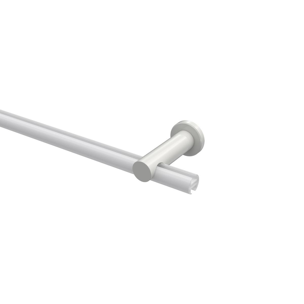 TRÄGER FÜR GARDINENSTANGEN 20 mm Ø, Platon 1-läufig, Weiß - Weiß, Metall (9/4/4cm) - INTERDECO