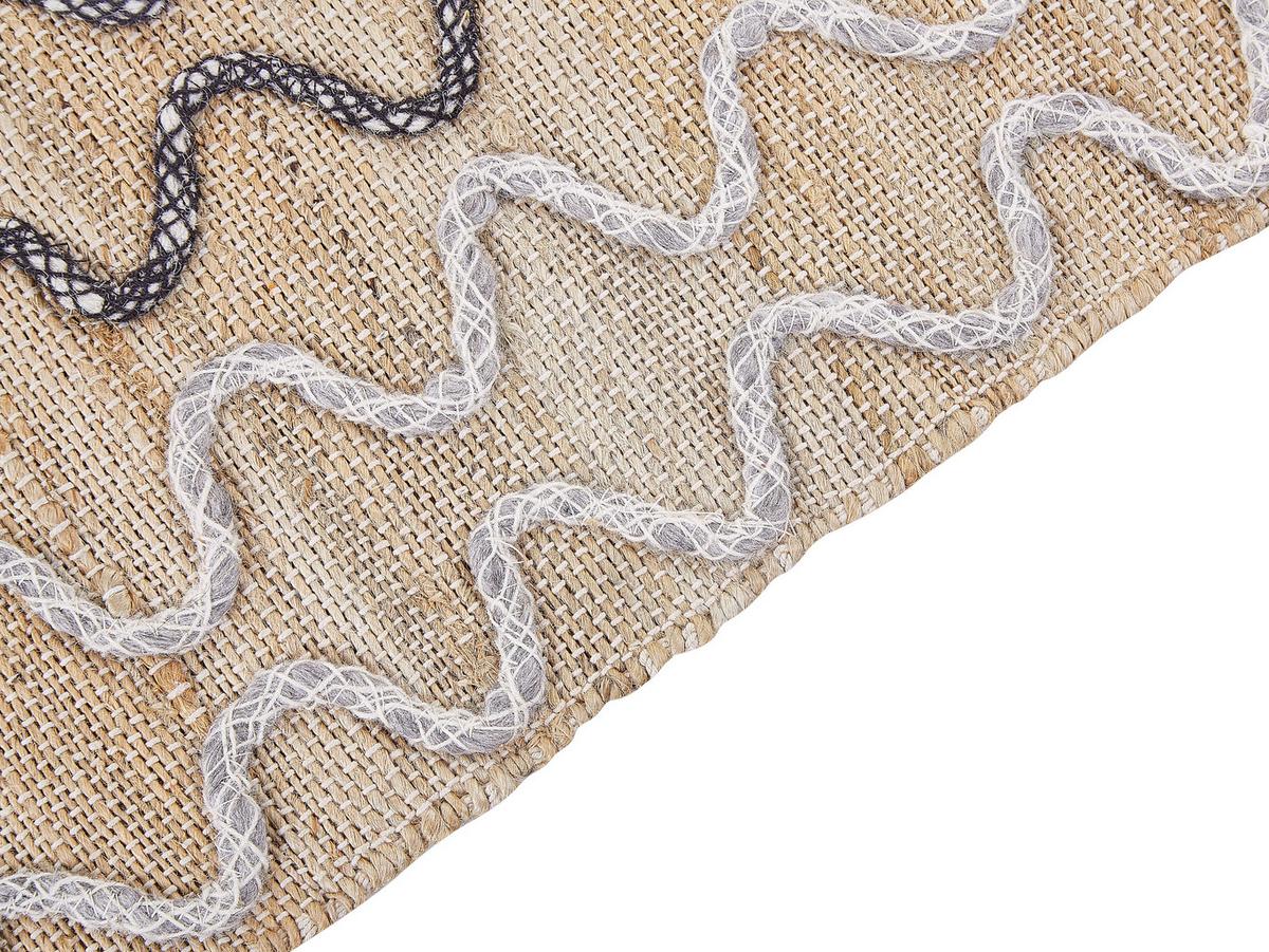 KURZFLOR-TEPPICH Sogut 230/160 cm - Beige, Naturmaterialien (160/230cm) - Beliani