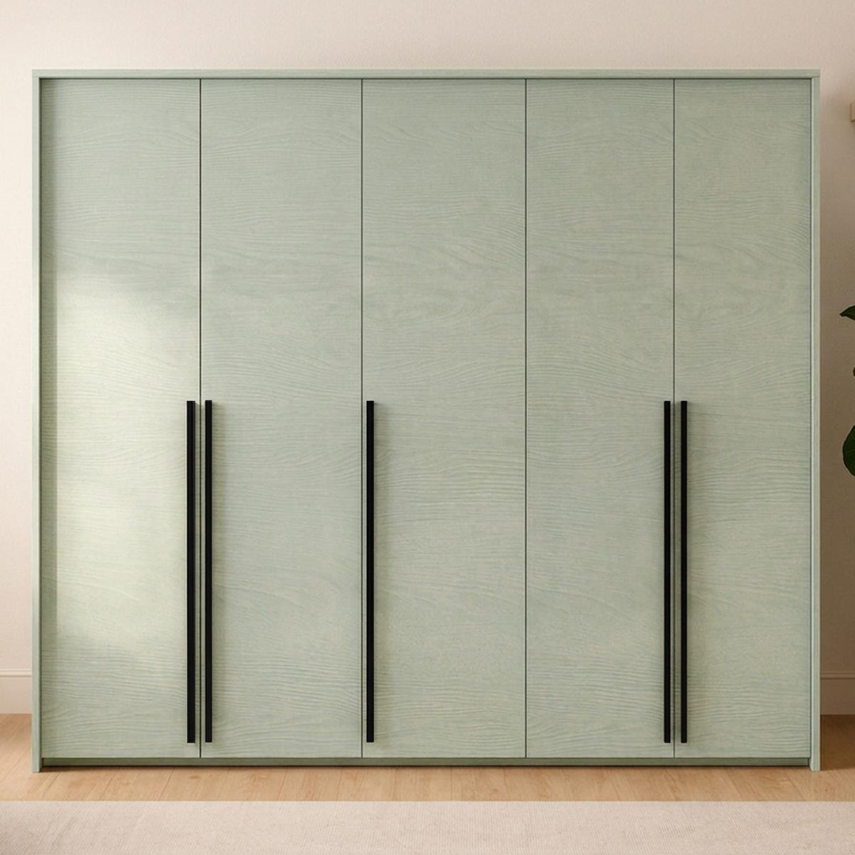 DREHTÜRENSCHRANK Giana mit 5 Türen, 255 cm, Eukalyptusfarbe - Eukalyptusholzfarben, Holzwerkstoff (255/217/65cm) - Beautysofa
