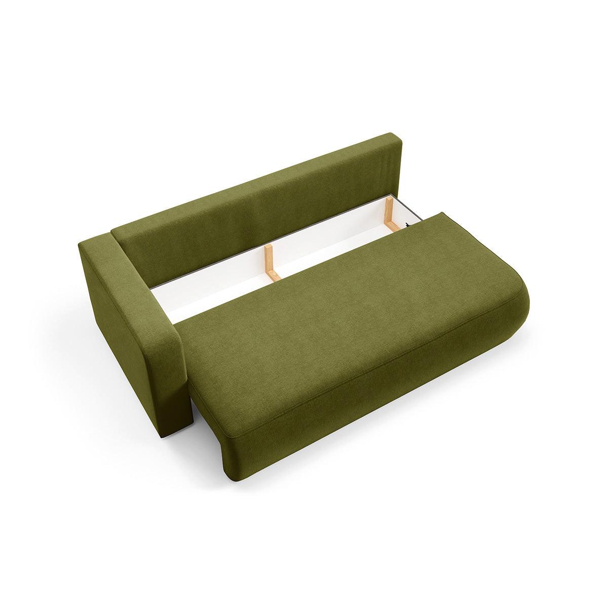 SOFA Antonio 3 Sitzplätze Grün - Grün, Holz (228/82/106cm) - Petits-meubles