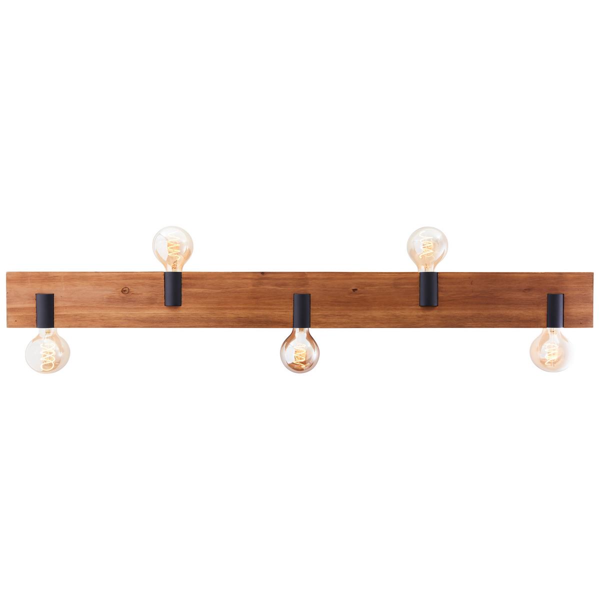 DECKENLEUCHTE Mertes 80115/76 - Braun, Holz (12.5/115/15.7cm) - Brilliant