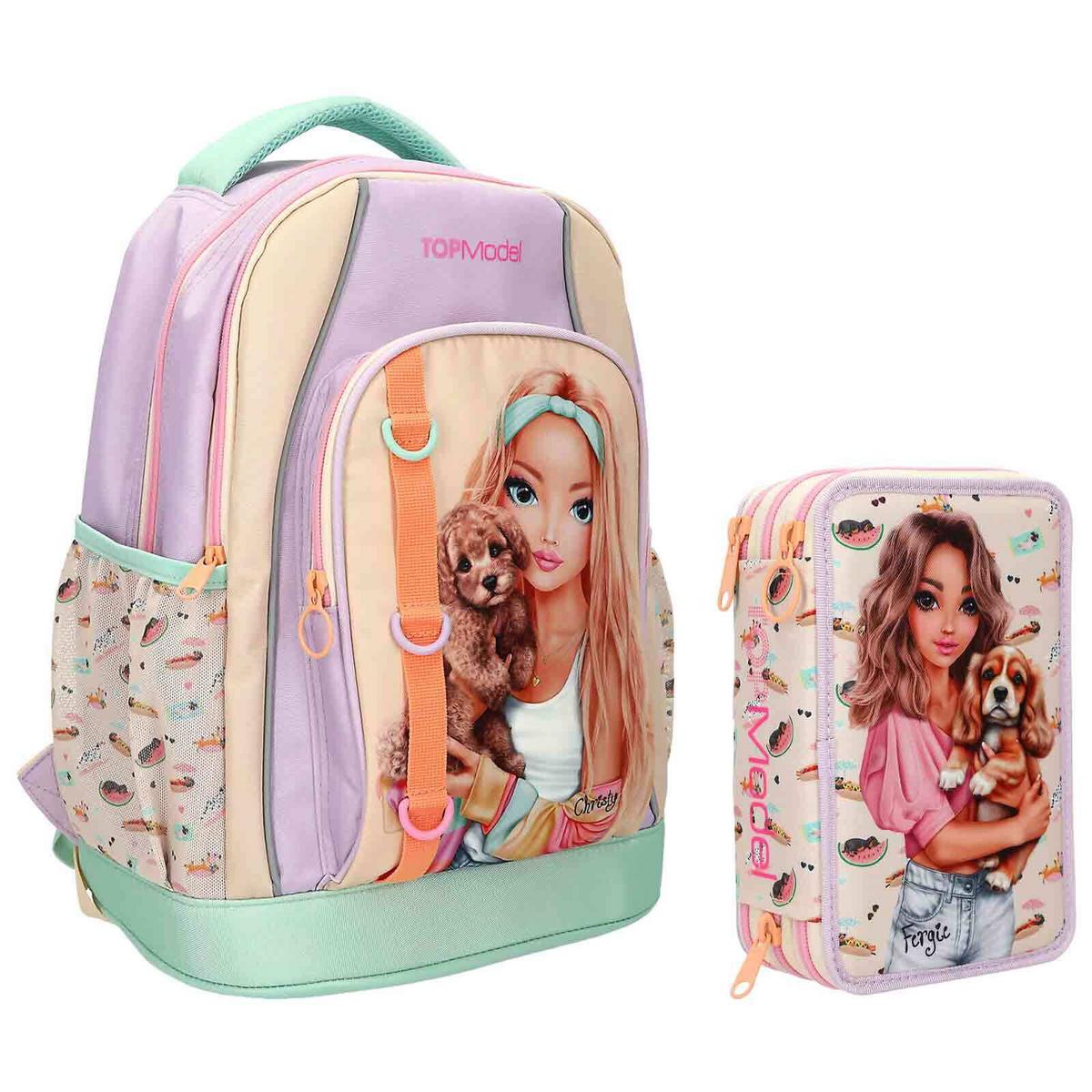 SCHUL-SET SUNNY DOG TOPModel bunt 2-tlg. - Multicolor, Textil (2/2cm) - Depesche Germany