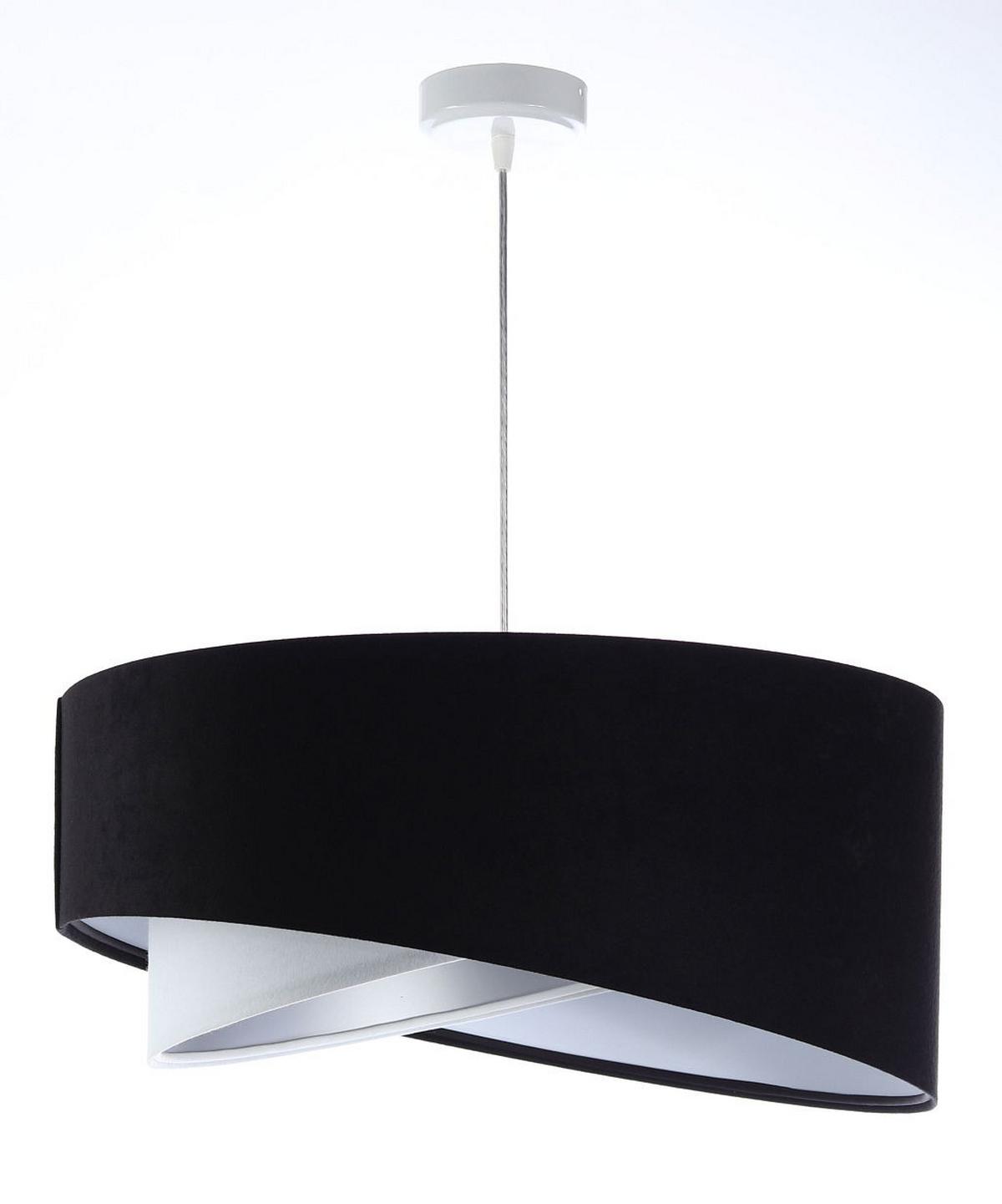 HÄNGELEUCHTE Schwarz 50/23 cm - Weiß, Kunststoff (50/1.3/23cm) - ONZENO