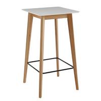 STEHTISCH – Weiß, 60x110x60 cm, eckig, Holzoptik, skandinavisch - Eichefarben/Weiß, Holz (60/60/110cm) - KADIMA DESIGN