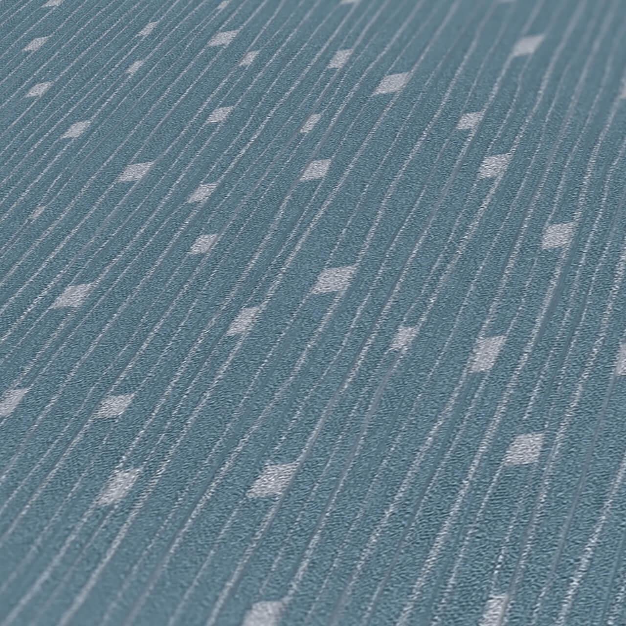 VLIESTAPETE Blau 53/1005 cm - Blau, Textil (53/1cm) - KUNSTLOFT