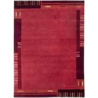 HANDKNÜPFTEPPICH Kailash 40x60 cm - Rot, Textil (40/60cm) - THEKO