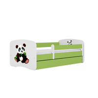 KINDERBETT Panda 2 mit Schublade 180/80 90/61/184 - Grün, Holzwerkstoff (80/180cm) - RAUMHIRSCH FURNITURE