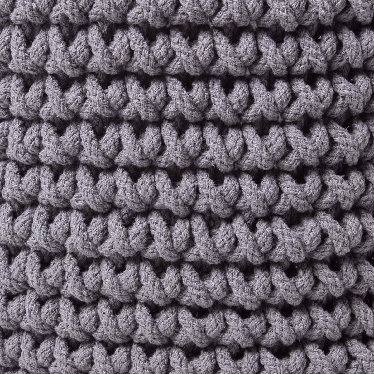 AUFBEWAHRUNGSKORB Baumwolle 42/37 cm - Grau, Textil (42/42/37cm) - Homescapes