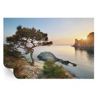 FOTOTAPETE 104x70 cm - Friedliche Natur - Blau, Textil (104/70cm) - Wallfluent