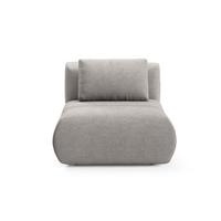 SESSEL ATOMO, Modern Polstersessel Loungesessel, Chenille-Stoff Beige - Beige, Holz/Metall (98/82/134cm) - MASSENO