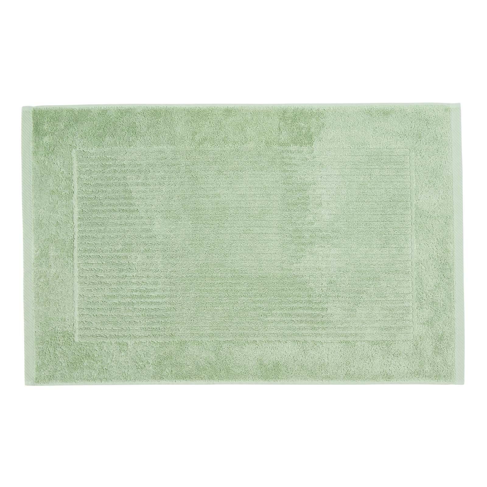 BADEMATTE Imperial 50/80 cm, Baumwolle - Salbeigrün, Textil (50/80cm) - Homescapes