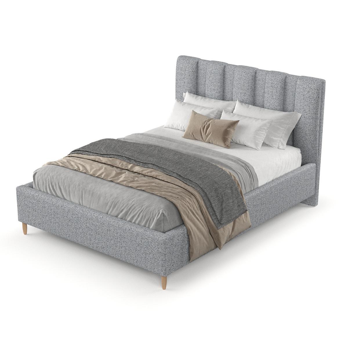 POLSTERBETT Loom 180/200 cm Grau im Riva Stoff - Naturfarben/Grau, Holz/Holzwerkstoff (180/200cm) - AltaBeds