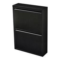 SCHUHKIPPER Sokndal - Schwarz, Metall (50/71/15cm) - [en.casa]