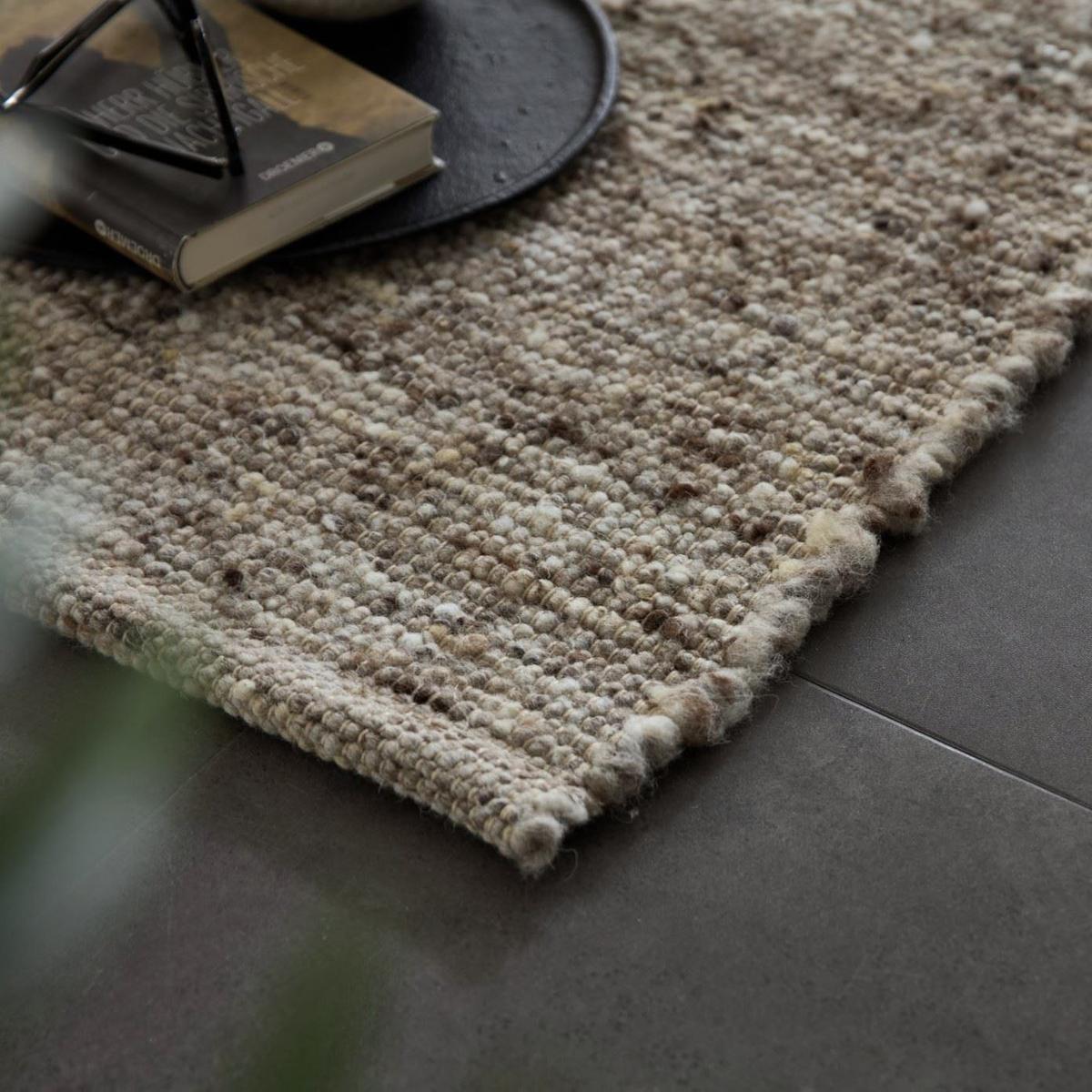 HANDWEBTEPPICH Anden 140x200 cm - Sandfarben, Textil (140/200cm) - Rug and Roll