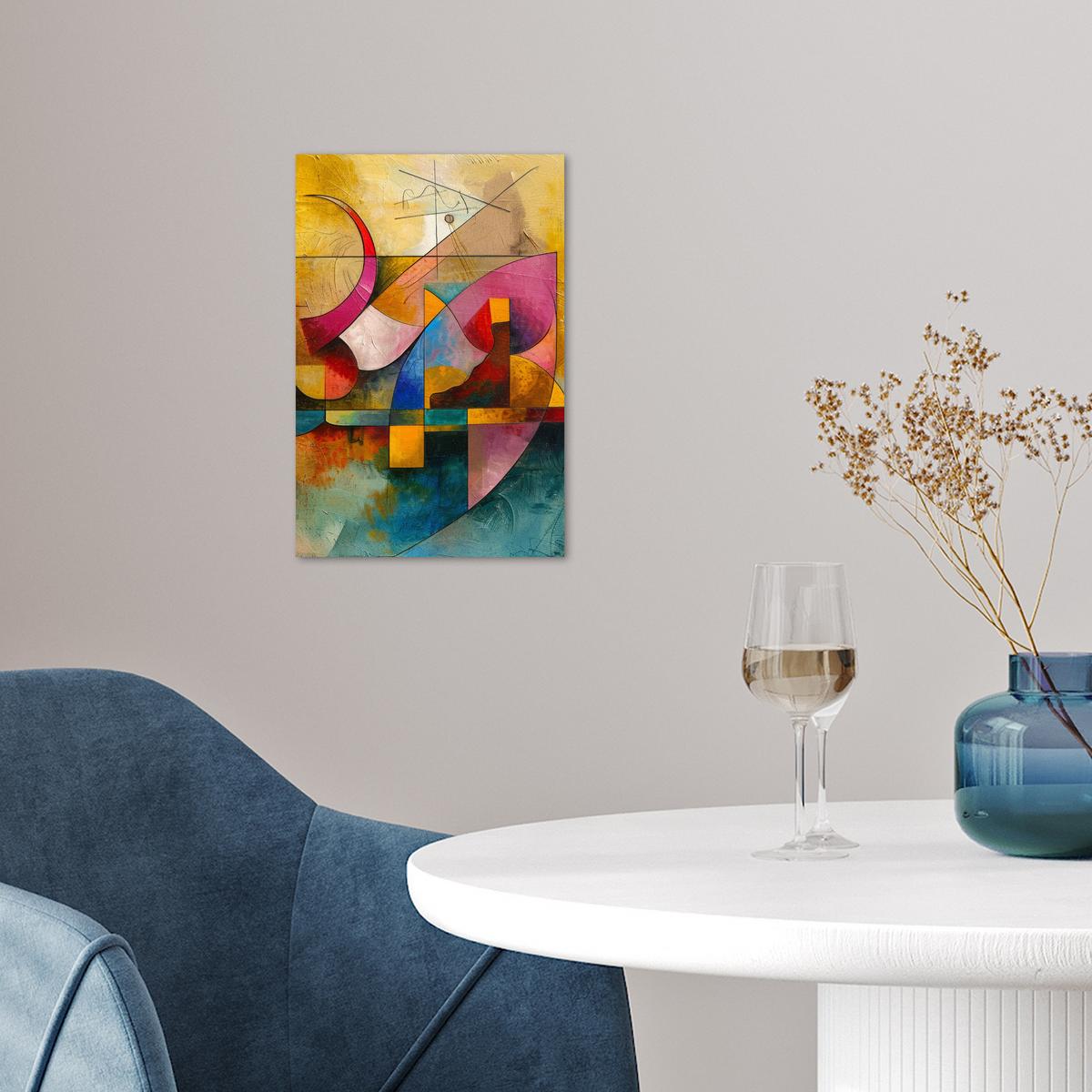 POSTER Kunst - Abstrakt - Modern Room Decor 20x30 cm - Gelb, Papier (20/30/0.1cm) - MuchoWow