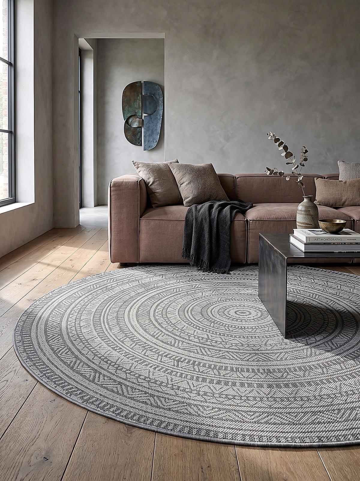 TEPPICHLÄUFER Orientalisch BORNO Polypropylen Anthrazit 80 x 150 cm - Anthrazit, Textil (80/150cm) - KADIMA DESIGN