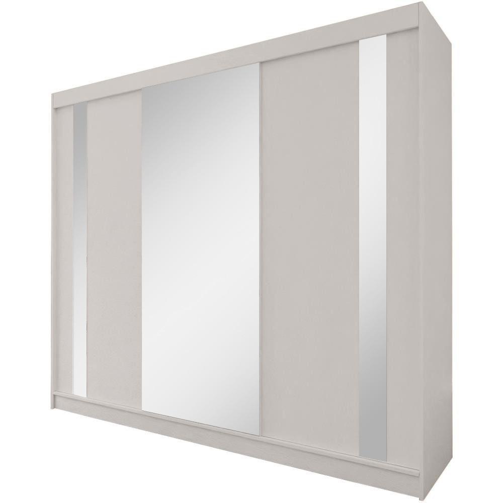 SCHWEBETÜRENSCHRANK Gaja 240/216/61 kaschmir mit Spiegel und Schubladeneinsätze - Kaschmir, Holzwerkstoff (240/216/61cm) - Beautysofa