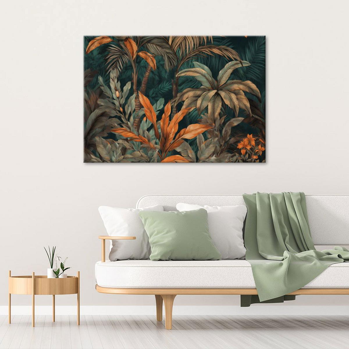KUNSTDRUCK Grün 100/70 cm - Grün, Textil (100/70cm) - KUNSTLOFT