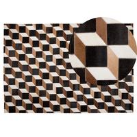 KURZFLOR-TEPPICH Alpkoy 200/140 cm - Braun, Fell (140/200cm) - Beliani