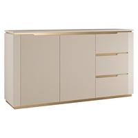 SIDEBOARD Hilafin 2D3S - Sandfarben/Goldfarben, Holzwerkstoff/Kunststoff (153/84/40cm) - MIRJAN24