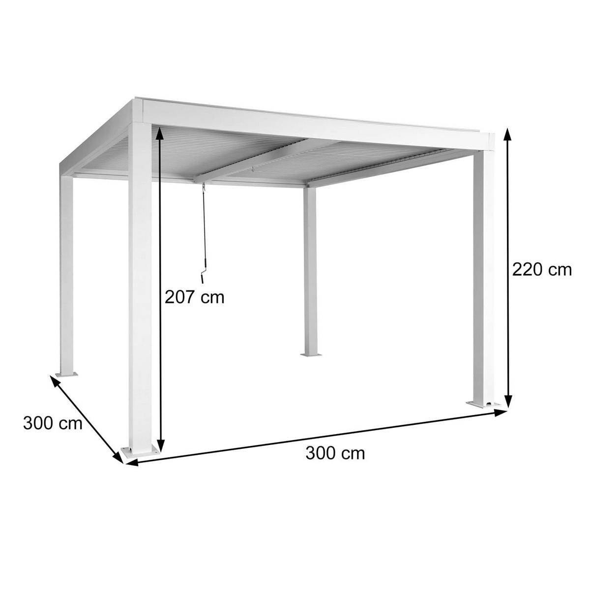 PERGOLA Braun - Braun, Metall (300/220/300cm) - MCW