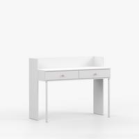 SCHREIBTISCH OLAF I 120cm/95cm/52cm Weiß, Griff Rosa - Rosa/Weiß, Holzwerkstoff/Metall (52/120/95cm) - imoebel24