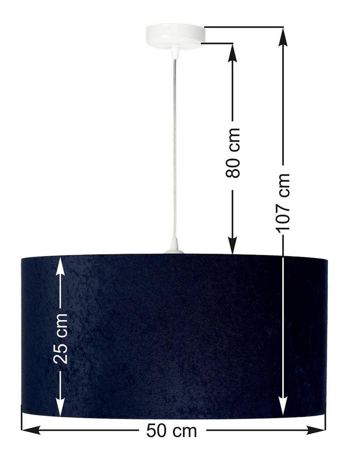 HÄNGELEUCHTE Blau 60/30 cm - Blau/Goldfarben, Kunststoff (60/1.1/30cm) - ONZENO