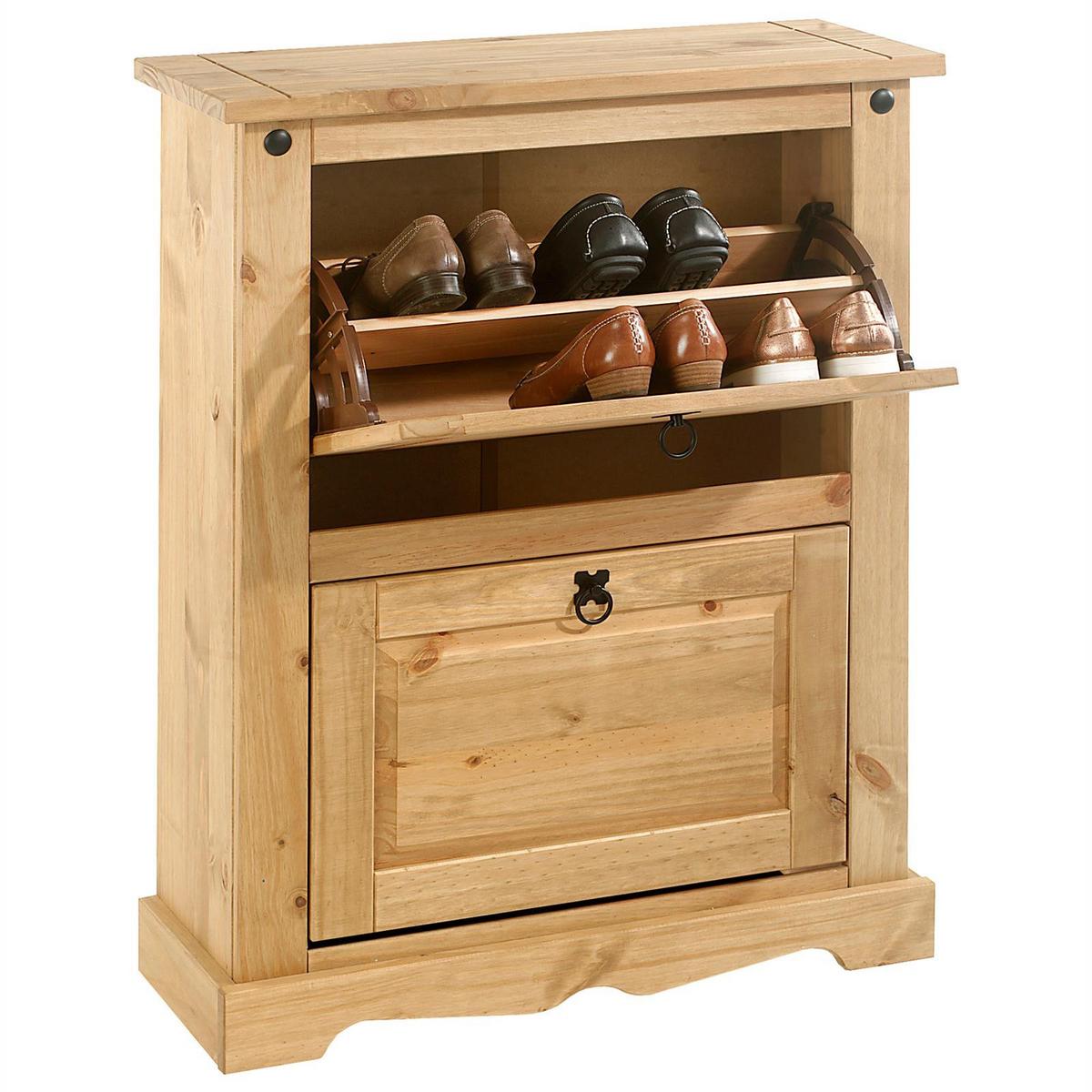 SCHUHKIPPER TEQUILA braun - Braun, Holz (73/95/26cm) - IDIMEX
