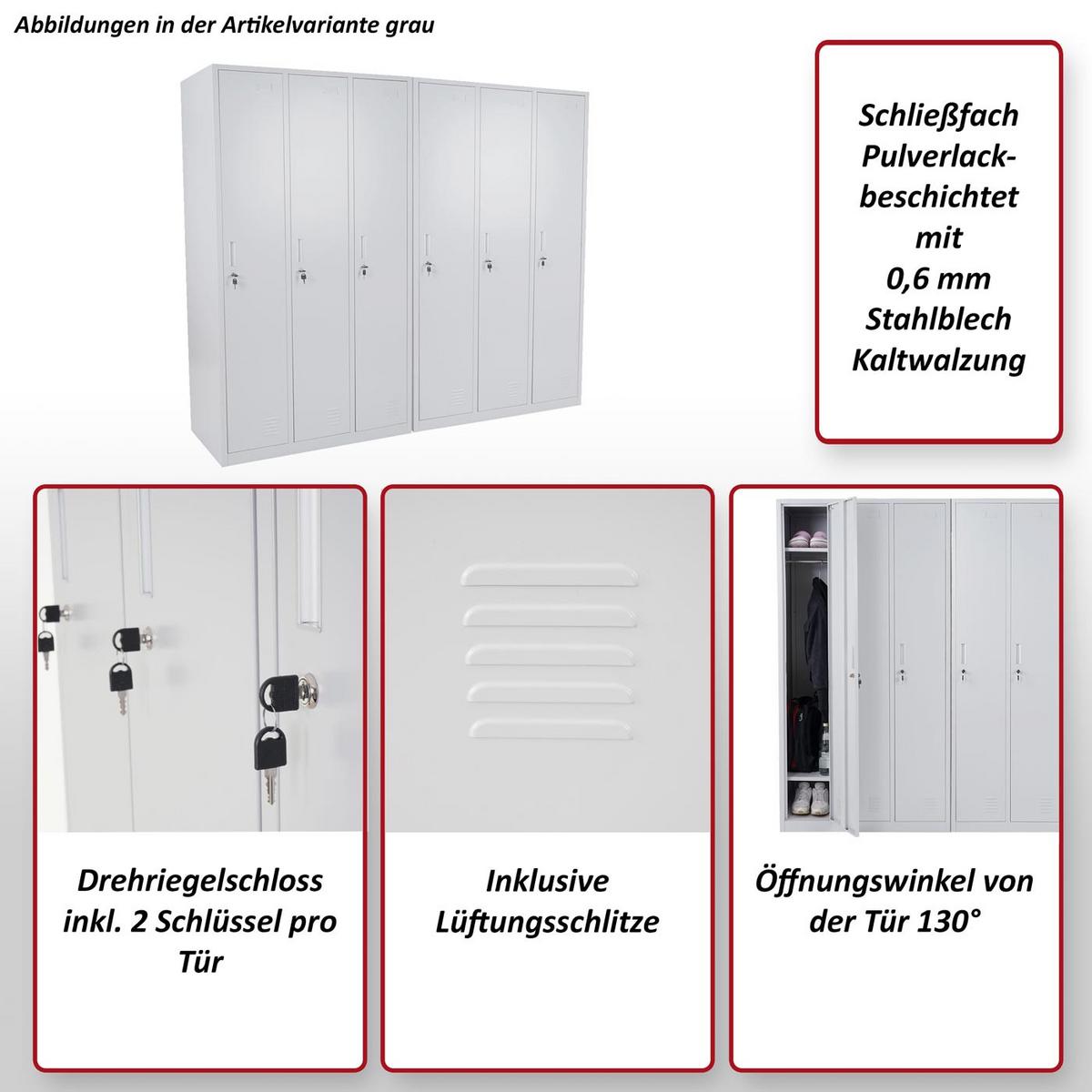 SCHLIESSFACH Green - Grün, Metall (90/180/50cm) - MCW