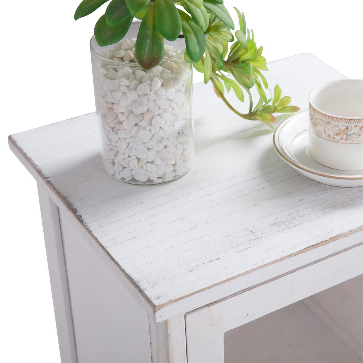 VITRINE ETANIA weiß - Weiß, Holz (32/104/27cm) - CARO-Möbel