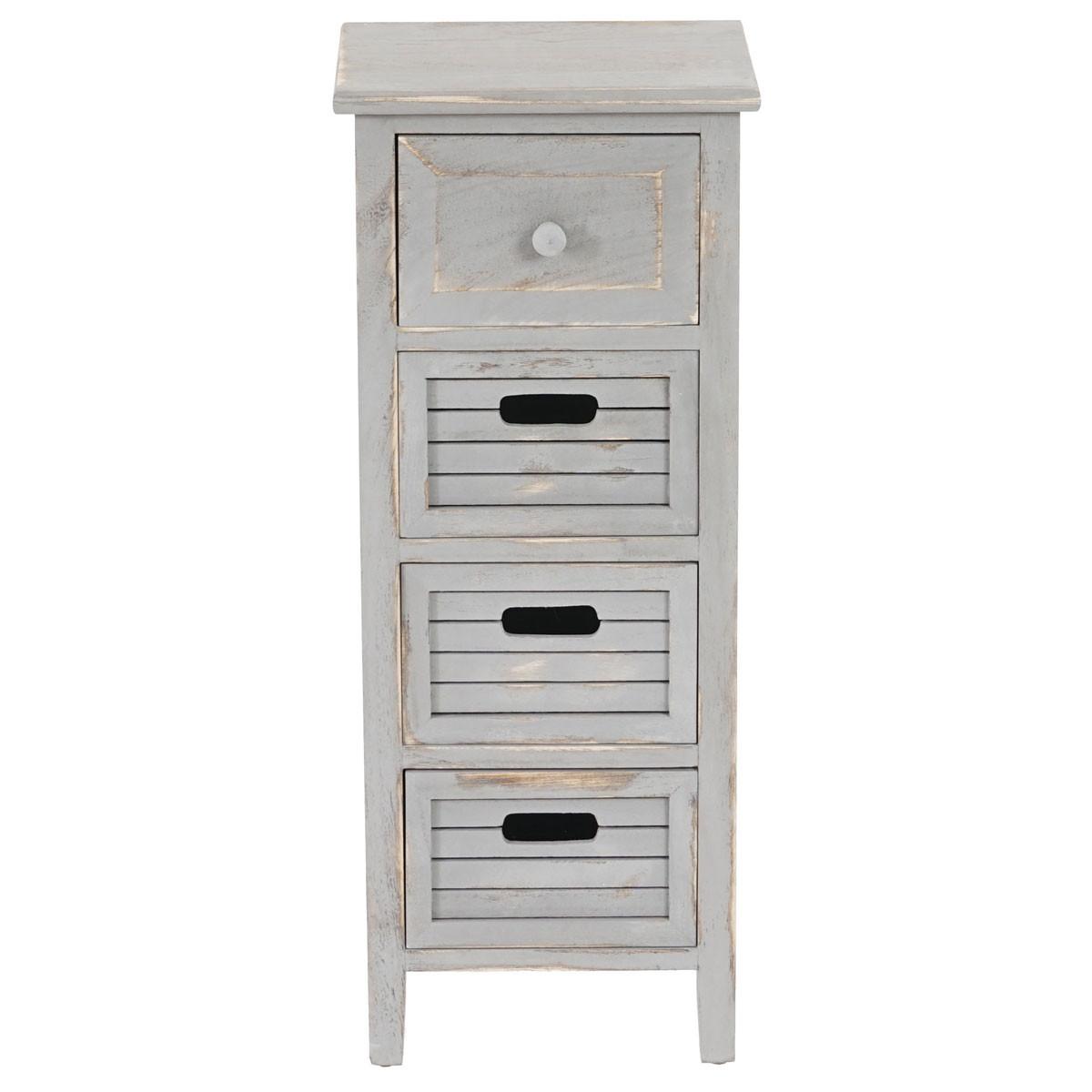 KOMMODE Grau - Grau, Holz (30/74/25cm) - MCW