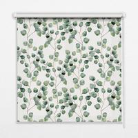 INNENROLLO - Fensterrollo - Rollo - 90x180 cm - Blätter von den Zweigen - Grün, Kunststoff (90/180/0.5cm) - TULUP