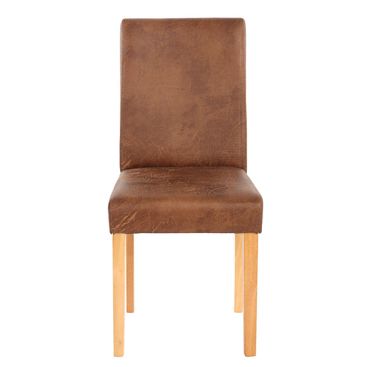 ESSZIMMERSTUHL TEXTIL Braun 2er-Set - Braun, Holz (43/90/56cm) - MCW