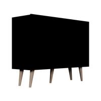 SIDEBOARD Toronto Schwarz - Schwarz, Holzwerkstoff (120/95.5/40cm) - Petits-meubles