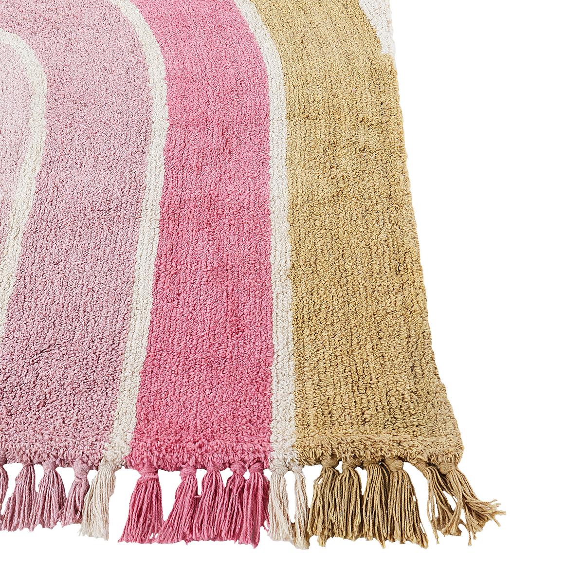KINDERTEPPICH Rosa 140/200 cm Baumwolle Tatarli - Beige, Textil (140/200cm) - Beliani