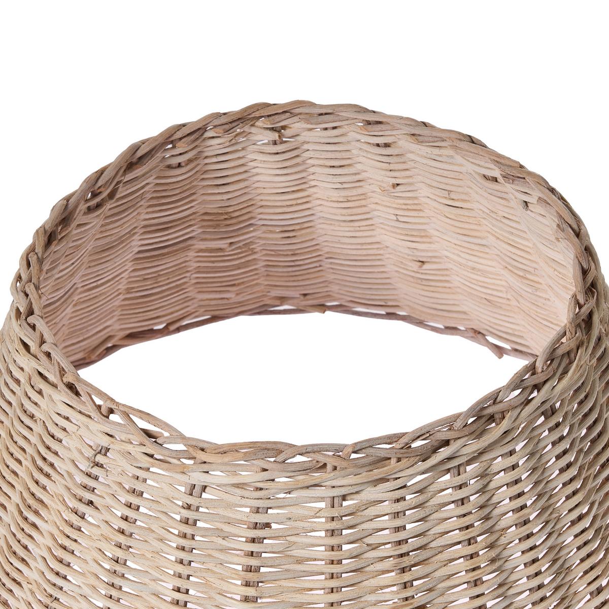 WEIHNACHTSBAUMKRAGEN 24 cm Braun Flocon - Braun, Naturmaterialien (24cm) - Beliani