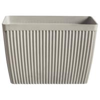 BLUMENTOPF Beige Sisal - Beige, Kunststoff (41cm) - Beliani