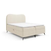 BOXBETT Blair Premium überlänge - Creme, Holzwerkstoff/Textil (200/220cm) - Fun Möbel