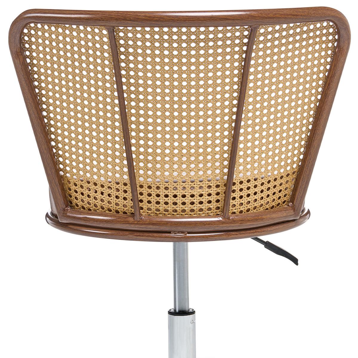 SCHREIBTISCHSTUHL Kunstleder Braun Roswell - Braun, Kunststoff (54/70/50cm) - Beliani
