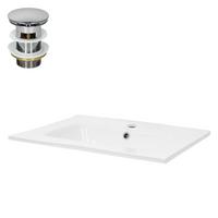 WASCHBECKEN - Weiß, Keramik (46/16.5/61cm) - ML-DESIGN