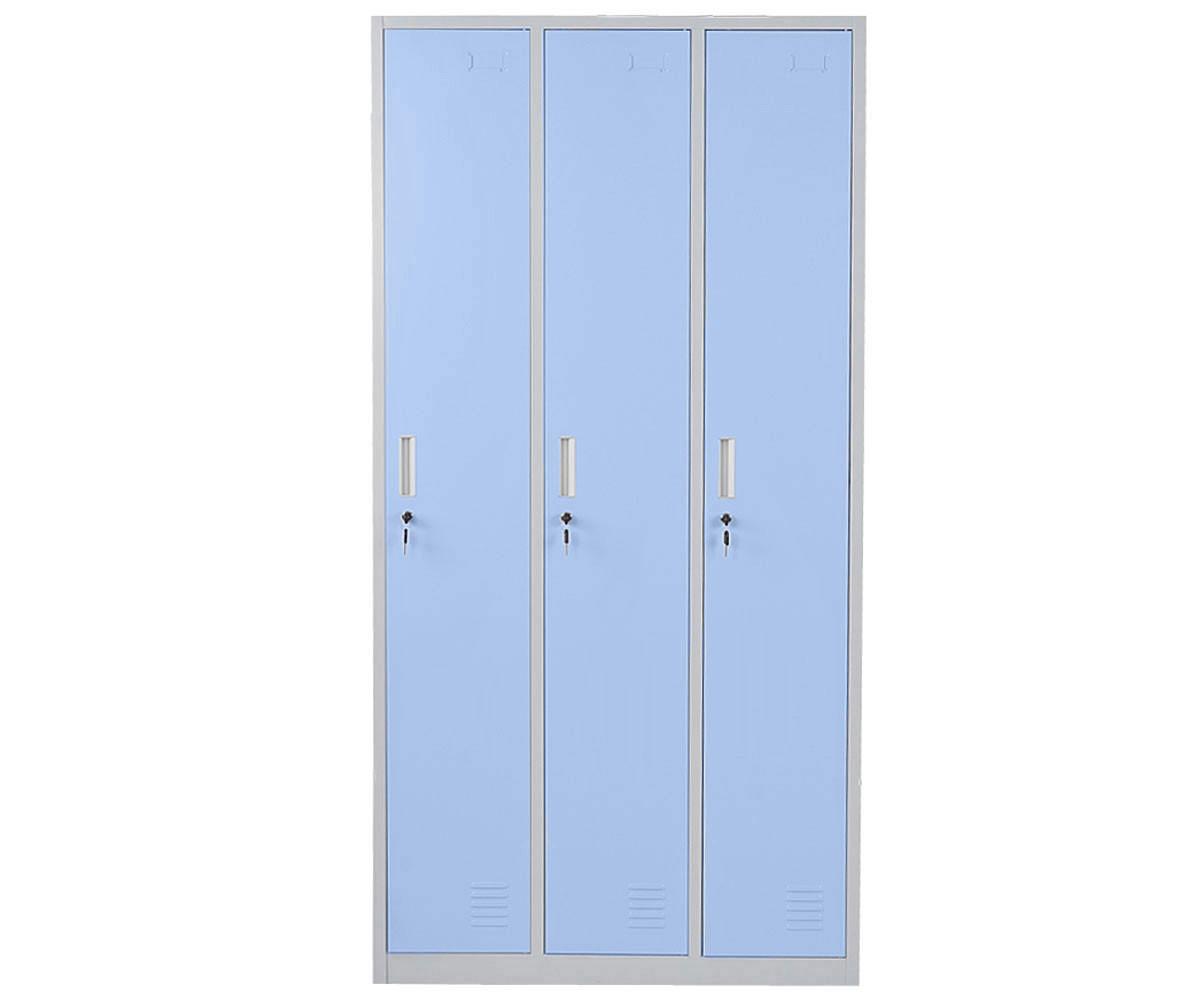 SCHLIESSFACH Blau - Blau, Metall (90/180/50cm) - MCW