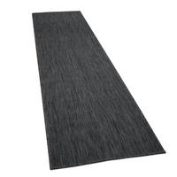 FLACHWEBTEPPICH, einfarbig, aus Polypropylen, Anthrazit, 80 x 250 cm - Anthrazit, Textil (250/80cm) - KADIMA DESIGN