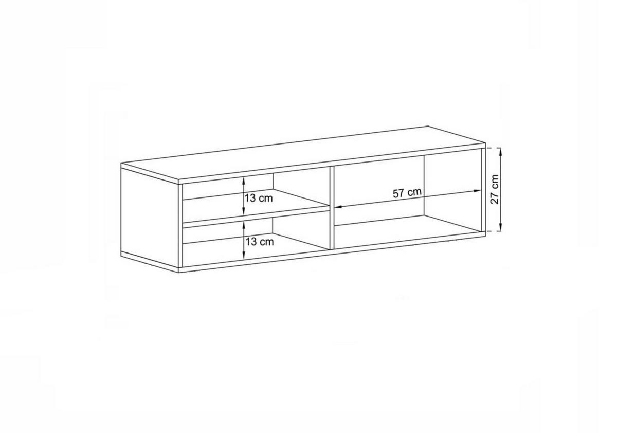 TV-SCHRANK Enjoy Grau matt Schublade 120 cm - Grau, Holzwerkstoff (120/30/35cm) - Meble Lindner