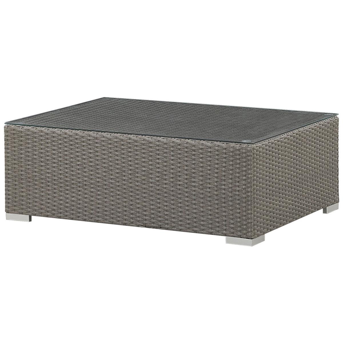 LOUNGE-SET grau modular Maestro - Grau, Kunststoff - Beliani