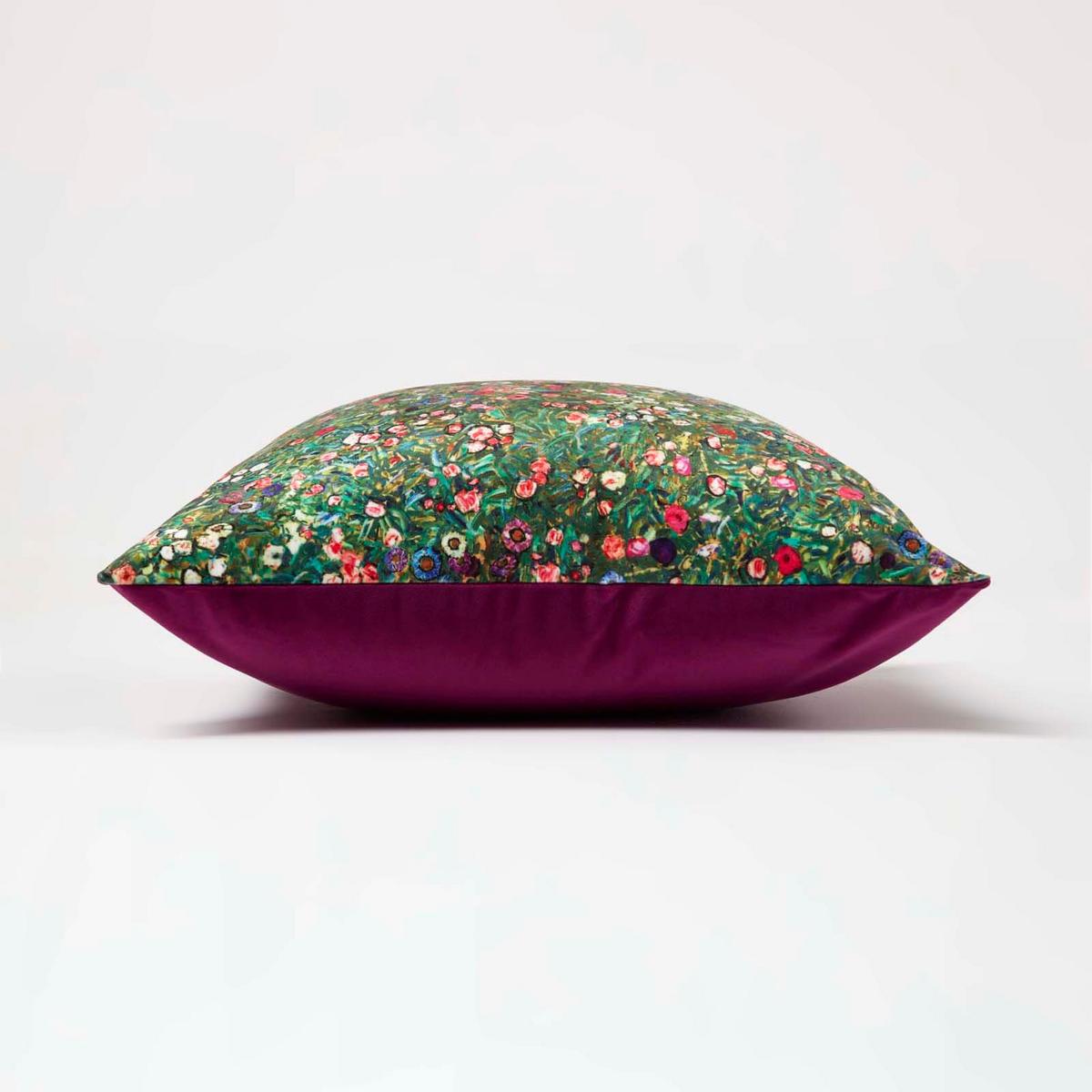 KISSENHÜLLE Samt 46/46 cm – Italienische Gartenlandschaft - Multicolor, Textil (46/46cm) - Homescapes