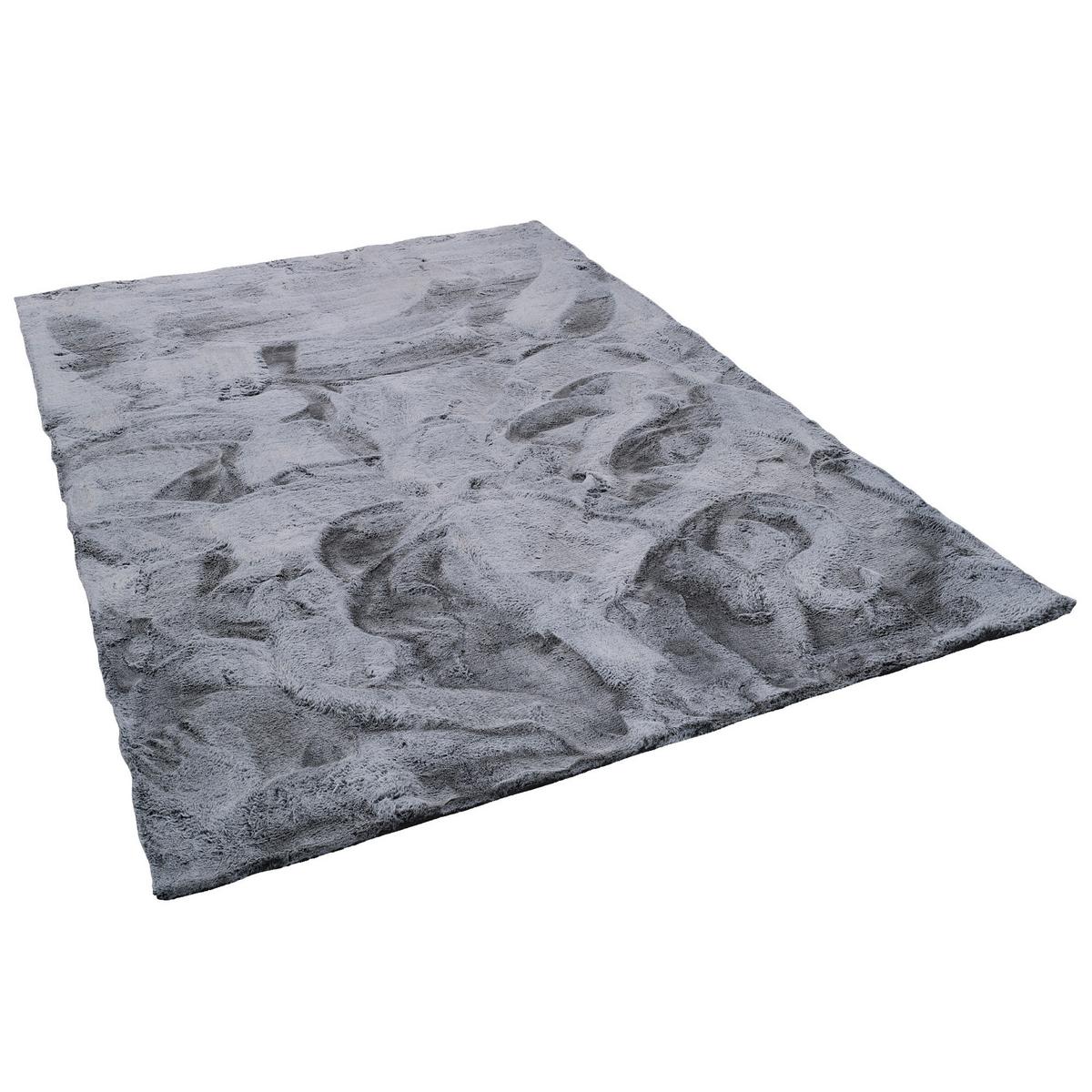 FELLTEPPICH LUXUS SUPER SOFT PLUSH - Blaugrau, Textil (60/90cm) - Pergamon