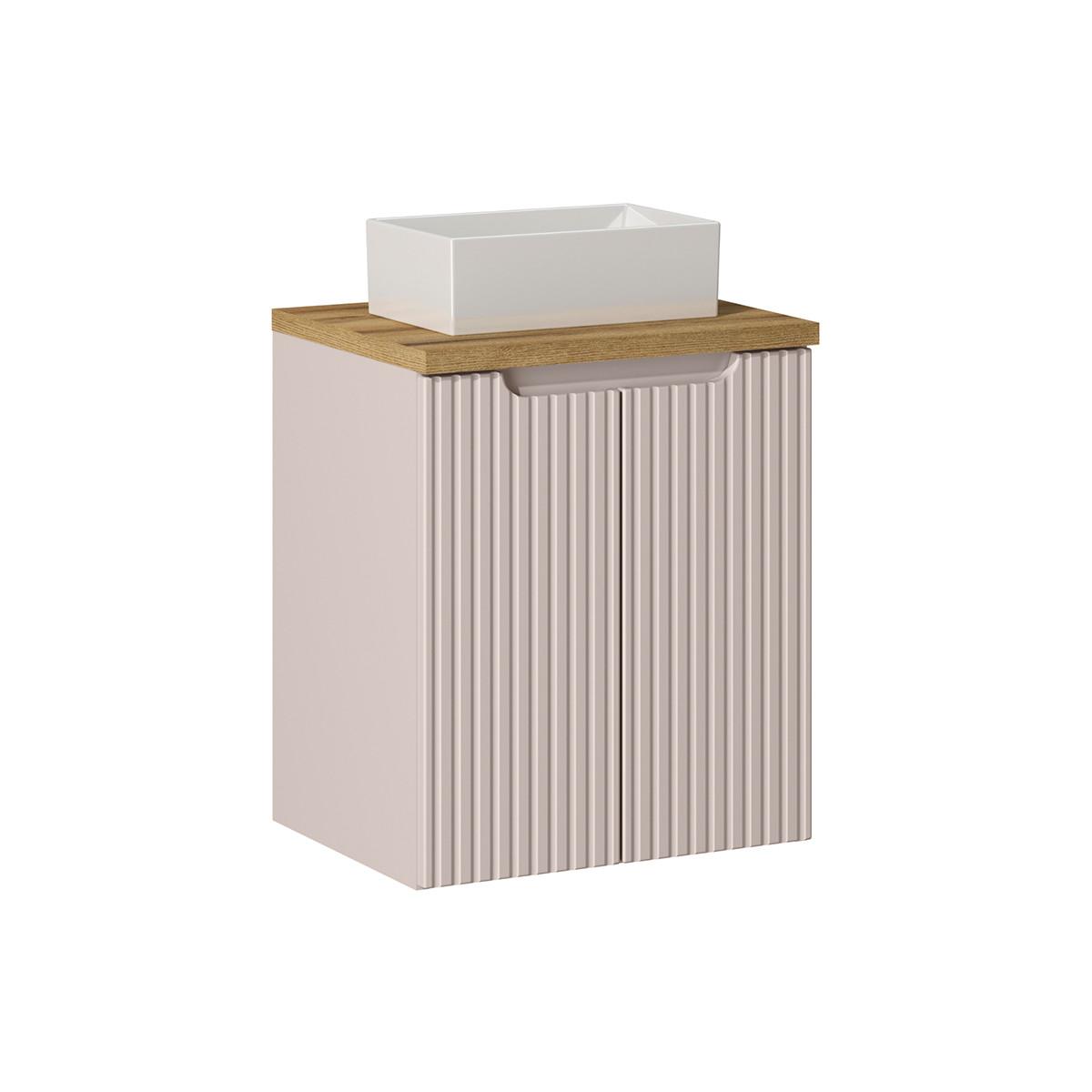 WASCHTISCH 50cm Riva Kaschmir - Beige, Holzwerkstoff (50/57/40cm) - Petits-meubles