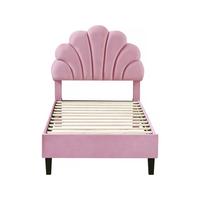 BETT manon Rosa - Pink, Textil (190/90cm) - Habitat Garten